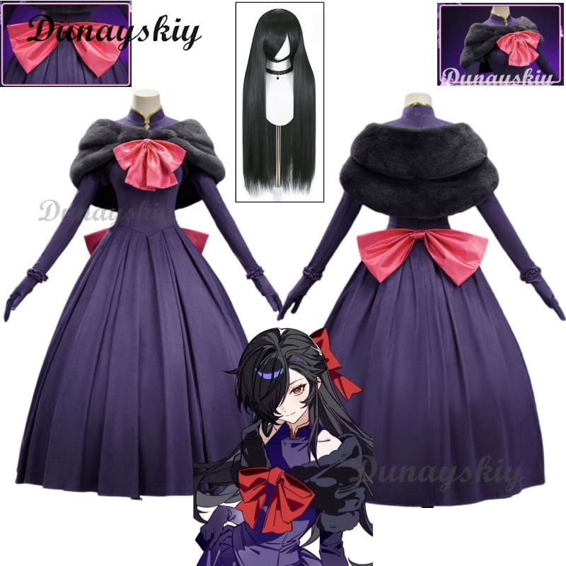 Evening Gown - Re:Zero Natsumi Schwartz Cosplay Costume Wig