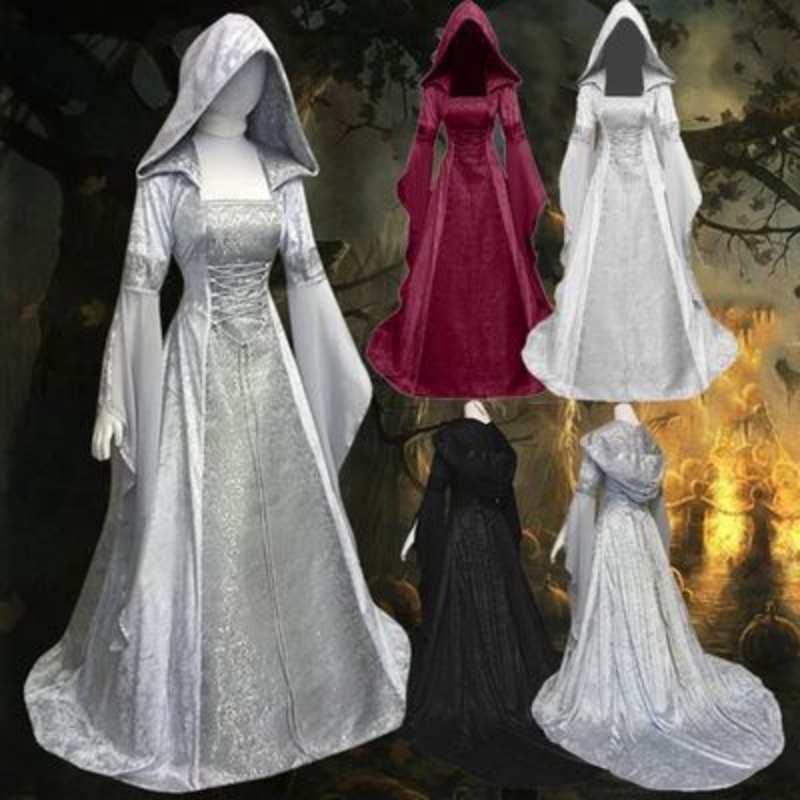 Women's Cosplay Costume Mediev - Wedding Dress 评论和价格