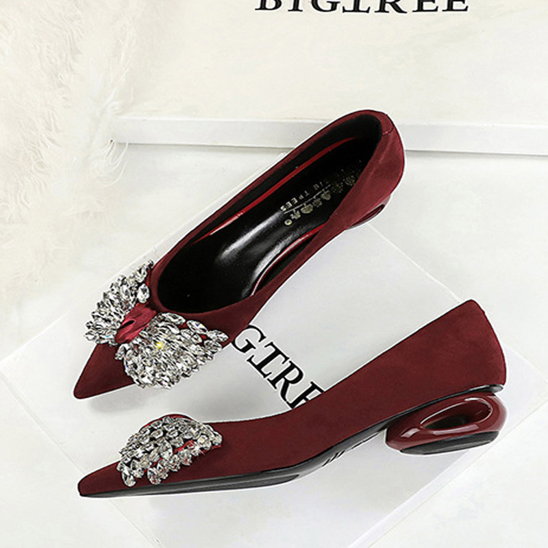BIGTREE CRYSTAL Butterfly-kont - Womens Heels 评论和价格