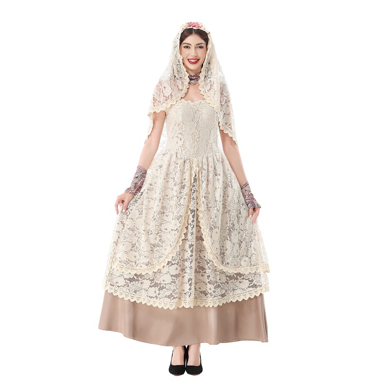 Women Vintage Lace Maxi Dress  - Lace Dress 评论和价格