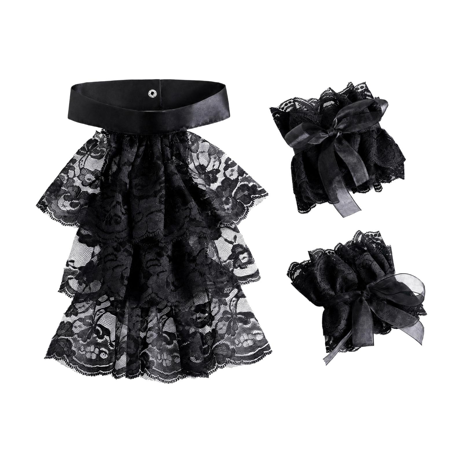 Women Lace Collar Gloves with  - Lace Dress 评论和价格