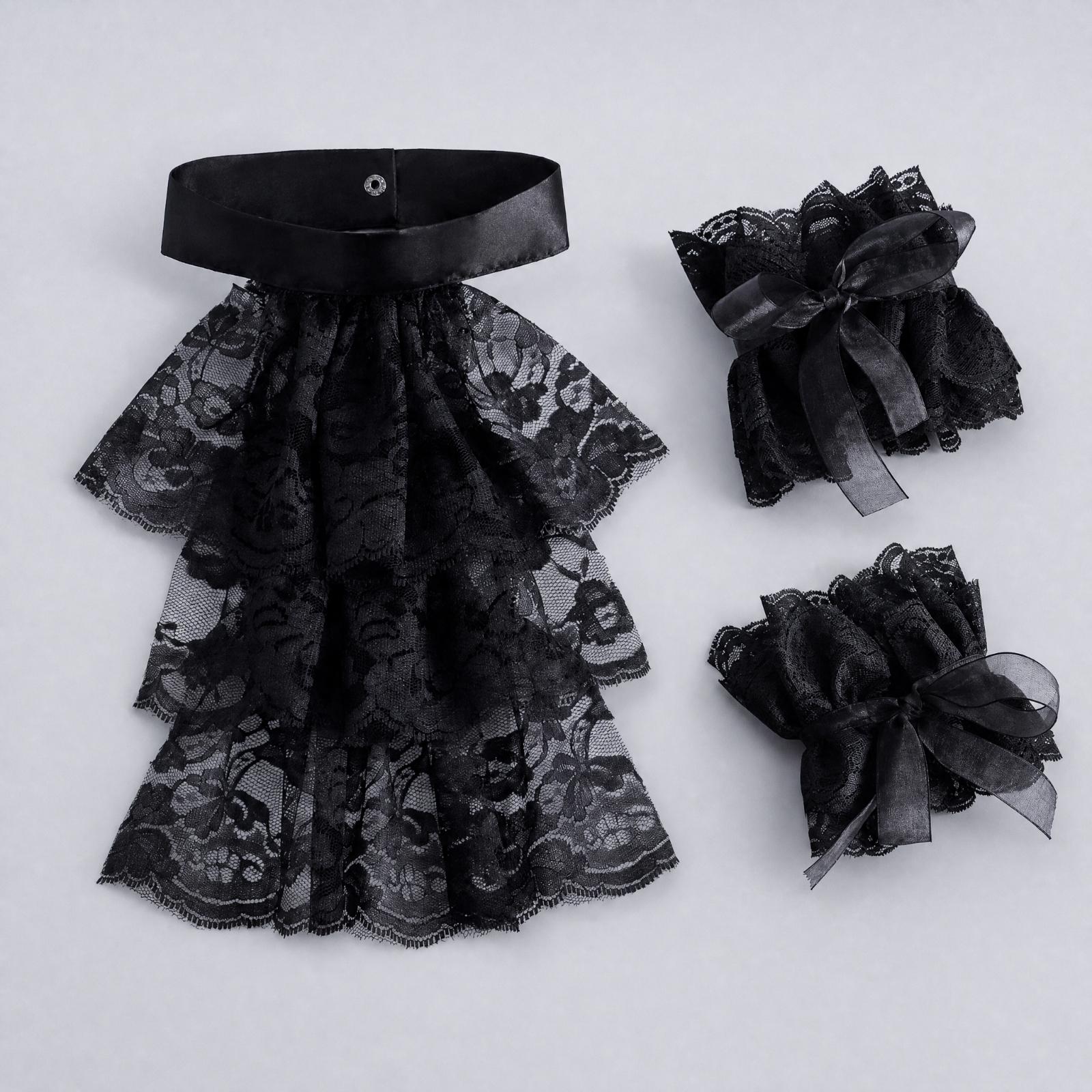 Women Lace Collar Gloves with  - Lace Dress 评论和价格
