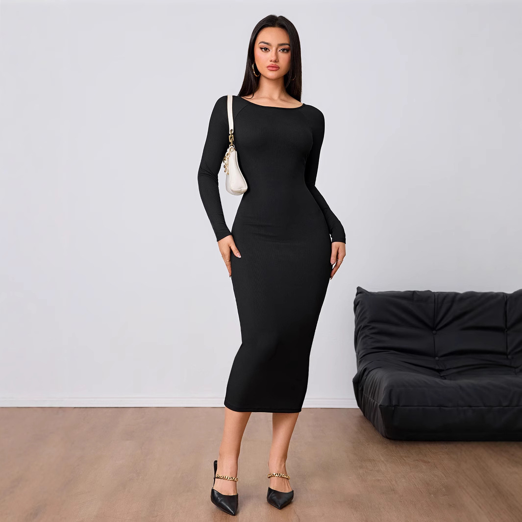 Women Fashion Simple Dress Spr - Midi Dress 评论和价格