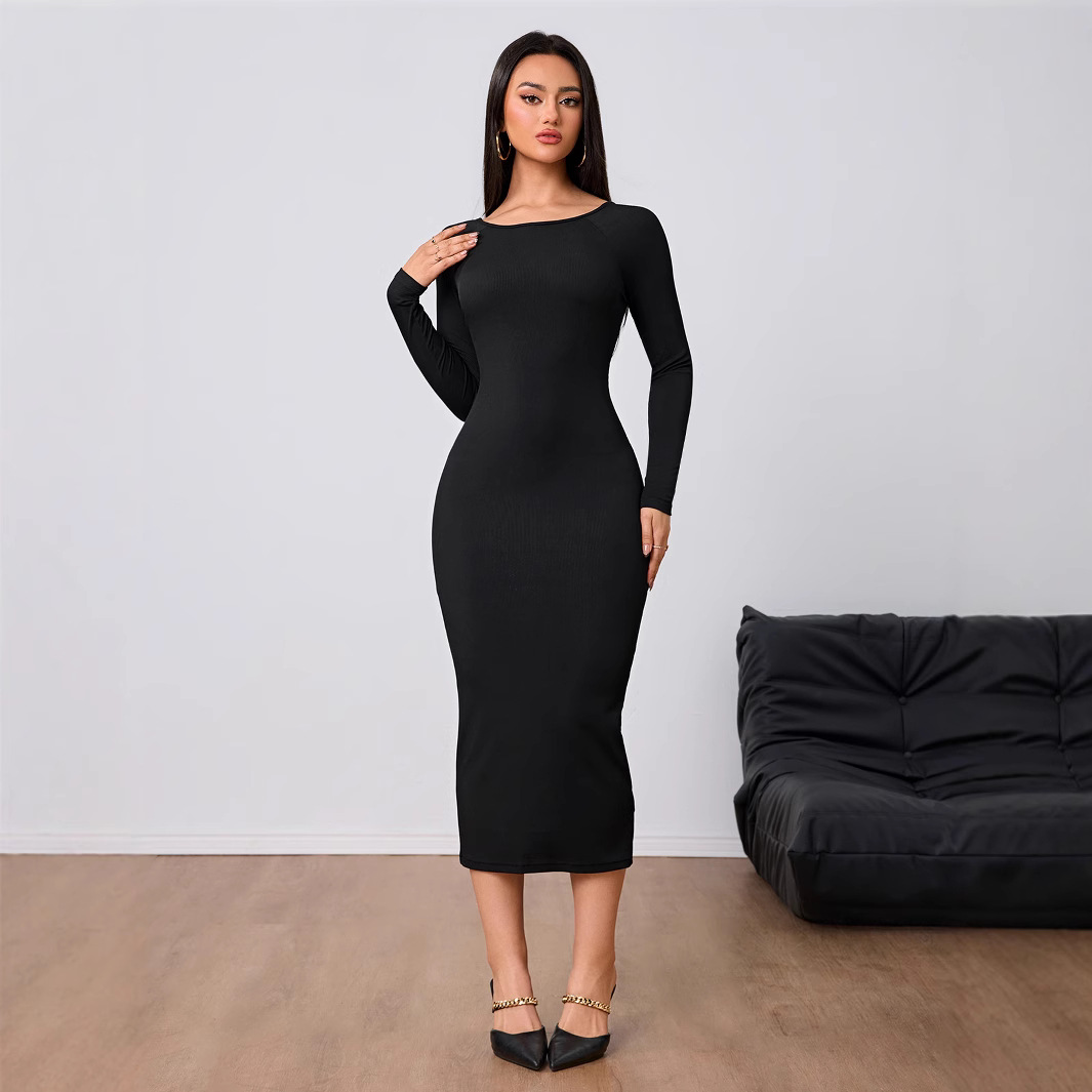 Women Fashion Simple Dress Spr - Midi Dress 评论和价格