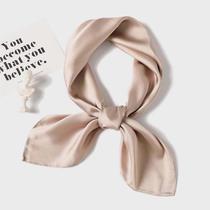 70cm Pure-color Scarf Female I - Silk Blouse 评论和价格