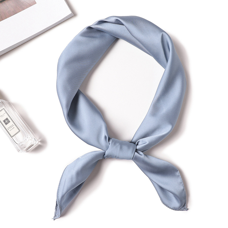 70cm Pure-color Scarf Female I - Silk Blouse 评论和价格