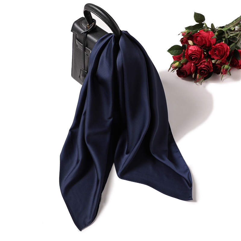 70cm Pure-color Scarf Female I - Silk Blouse 评论和价格