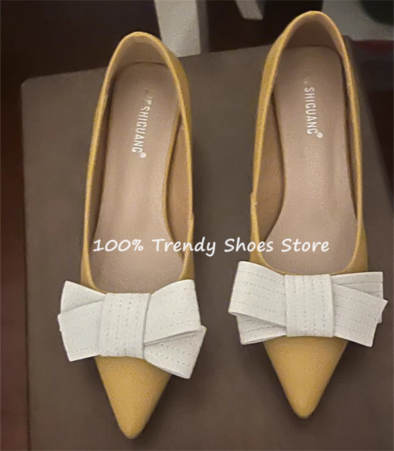 Butterfly Knot Decor Women Sli - Womens Heels 评论和价格