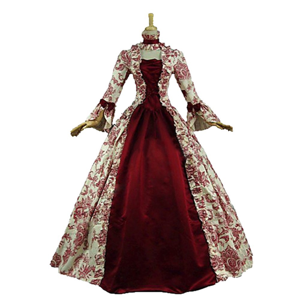 Printed Long Sleeve High Waist - Evening Gown 评论和价格
