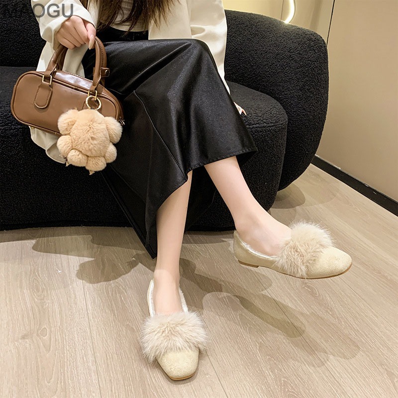 Women's Plush Flat Shoes 2025  - Womens Heels 评论和价格
